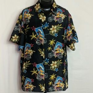 M.E. Sports 100% Silk  Casual button down size XL